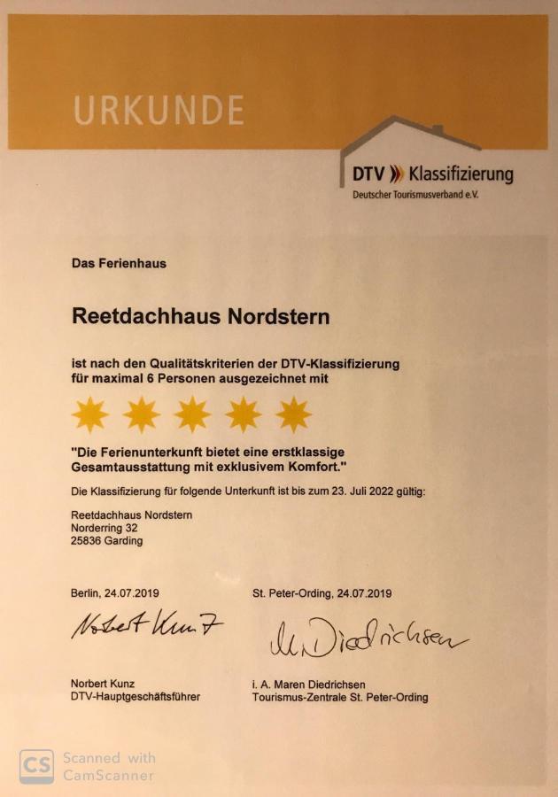 Reetdachhaus Nordstern Garding Exterior foto